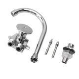 Foot Pedal Faucet Hands Free Foot Valve Flexible Hose Touchless Floor Mount Foot Control Faucet for V1294-YM0706-3112230046711