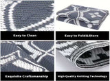 Outdoor Reversible Patio Mat Geometric Pattern V1142-LP601099523408923