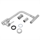 304 Stainless Steel Hot&cold Water Kitchen Faucet 360 Degree Swivel Kitchen Sink Basin Taps V1294-YM0901-JY27388