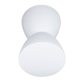 Modern Hourglass Shaped Stool Round End Table Stool for Shoe Changing Home Use 43x30cm White V1294-YM0901-3116240003611