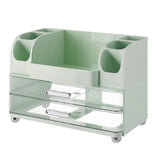 Makeup Organizer for Vanity with 2 Drawers Cosmetic Display Case with Brush Holders for Bathroom V1294-YM0901-3117250215811