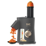 8-in-1 Electric Vegetable Chopper with 700W Motor, Multi-Function Food Processor for Slicing, V1341-ZY-JJL52JJ7-DARKGREY