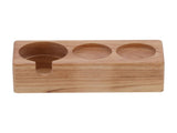 3Hole Composite Wood Coffee Handle Holder Rack Base Coffee Tamper Stand for Bar Coffee Shop V1294-YM0901-3113210122111