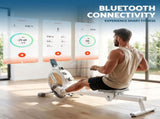 Everfit Rowing Machine for Home Magnetic Rowing Machine App Compatible Quiet Exercise Equipment ROWING-C-MAG-16L-DT-WH
