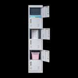 6-Door Locker for Office Gym Shed School Home Storage V63-832691