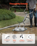 VEVOR 18" Pressure Washer Surface Cleaner 4 Wheels Dual Handle 4000 Max PSI V952-GYQXJBMQJQYPY17O7V0