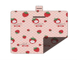 Waterproof Foldable Picnic Blanket with strawberry Print - 200x200cm V888-ELOSUNG25122