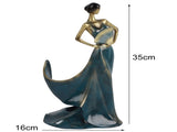 Dancing Girl Figurines Wine Holder Statue Synthetic Resin Wine Bottle Rack Stand for Bar Counter V1294-YM0716-3117220165311
