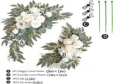 Faux Arch Flower Swag Set of 2 for Wedding Welcome Floral Swag Wedding Reception Ceremony V1258-DP02-WO-552