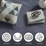 Artiss Floor Rug 200x290cm Plush Area Shaggy Rug Living Room Bedroom Carpet Grey FLR-FLU01-200X290-GY