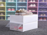 6PCS Shoe Storage Box Large White Thickened Transparent Clamshell Shoe Organizer Case for Home V1294-YM0626-3117220281511