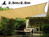Wallaroo Square Shade Sail 2.5 x 2.5m - Sand SS-25X25