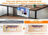 Desk Side Storage, Under Desk Storage, Steel Desk Hanging Organizer, Laptop Holder, with Pen Holder, V1192-AZ-W-14542