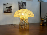 Yellow Charming Retro Glass Mushroom Table Lamp - Vintage Nordic Style Bedside Light V888-ELOSUNG27753