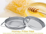 Stainless Steel Beekeeping Double Honey Sieve Strainer Extractor Filter Mesh Screen Equipment V1294-YM0722-JY04524