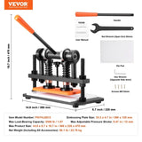 Leather Cutting Machine, 10.2 x 4.7 in Embossing Plate Manual Die Cutter, 0.47 in Pressure Stroke V952-SDSLPGYHJ26XWNZX0V0
