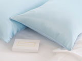 SILK PILLOW CASE TWIN PACK - SIZE 51X76CM - Soft Blue ABM-10002252