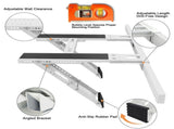 Universal Window Air Conditioner Support Bracket, No Drilling Heavy-Duty AC Window Bracket Supports V1107-721-91589