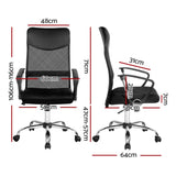 Artiss Mesh Office Chair High Back Black OCHAIR-G-8009-BK