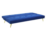 Levede Sofa Bed Convertible Velvet 3 Seater SOFABED1006-BL