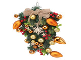 Christmas Wreath Handcrafted Exquisite Reusable Christmas Wreath Pendant Christmas Door Wreath for V1294-YM0512-3115220135211