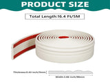 Flexible Wall Base Moulding Trim, Peel and Stick Rubber Baseboard Molding, 3.86 Inch x 16.4 Feet V1189-LWWAL-20260401-06260