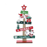 Runto Wooden Christmas Tree Ornament for Desk Decor V1142-RB1005010228798635