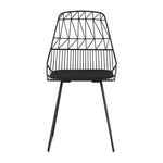 Gardeon 2PC Outdoor Dining Chairs Steel Lounge Chair Patio Garden Furniture ODF-CHAIR-ST8001-2X-BK