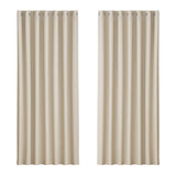 Artiss 2X Blockout Curtains Eyelet 240x230cm Beige BC-MATT-240X230-BG