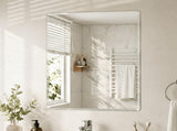Yezi Wall Vanity Mirror Decorative Bathroom HD Glass Anti-explosion Frameless DECO1044-WH-60X45-AU