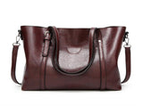 Elegant PU Leather Tote Bag with Detachable Strap - Coffee V888-ELOSUNG15332