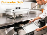5-Star Chef Chafing Dish 8L 2-Pan Buffet Warmer Food Warmer Catering Server CD-9L-2Z-SS