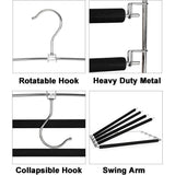 Pants Hangers Slacks Hangers 1 Pack, Swing Arm Slack Hanger, Space Saving Non-Slip Foam Padded V1192-AZ-W-17770