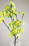 1 Set of 50cm H 20 LED Green Frangipani Tree Branch Stem Fairy Light Wedding Event Party Function V382-GRFRANGISTEMBATT