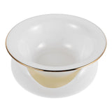 Porcelain Ceramic Tea Strainer with Stand Holder, Chinese Kung Fu Tea Filter Colander for Home, V1369-AZ3-W-17089