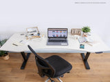Lifespan Fitness ErgoDesk AUTO Series Automatic Standing Desk 150cm in White & Black V572-LFDK-EDKWB-150