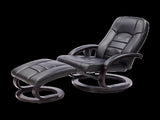 PU Leather Massage Chair Recliner Ottoman Lounge Remote V63-771945