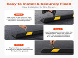 Parking Stopper, 1840 mm Heavy Duty Parking Aid for Garage, Rubber Curb Garage Floor Stopper with V952-TCDK7264INCHUM669001V0