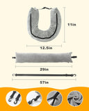 2 Pack Stuffable Neck Pillow for Extra Luggage Clothes Adjustable U-Shapes Airplane Plane V1259-DP01-A-3218