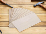 10Pcs Flat Beige Wood Boards Utility Panels Ideal for Painting Crafts V1369-AZ3-W-14210