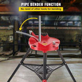 Tripod Pipe Chain Vice Stand 1/8" to 6" w/ Steel Legs & Rubber Mounts Bib V952-GJDJLGQZJ00000001V0
