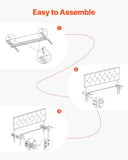 VEVOR Headboard, Full Headboard with Adjustable Height, Comfortable Diamond Tufted for Full V952-BDDCTBFULLW5EX1OJ002V0