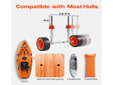 Kayak Cart, 113.4 kg Load Capacity, Canoe Cart Dolly with 19.1 cm Solid Rubber Tires & Kickstand, V952-CZSPHTTC8INC8AUKV001V0