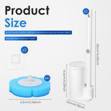Toilet Brush Cleaning Kit, Deep Thorough Cleaning, Non Woven Sponge Head, Easy Replacement, for V1369-AZ3-W-12053