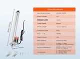 Linear Actuator 12V, 18 Inch High Load 330lbs/1500N Linear Actuator, 0.19"/s Linear Motion Actuator V952-JQXXXZXQ18INN6V9SV9