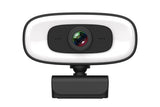 4K Webcam with Ring Light Built in Microphone and Tripod for Video Conferencing V1263-JX-6384