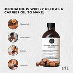 250ml Organic Jojoba Oil - Golden Pure Cold Pressed Seed For Hair Skin Nails V238-SUPDZ-40232642969680