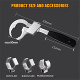 Adjustable Double End Universal Wrench - Multi-Function Crescent Wrench For Sanitary Water Pipe V1188-MS-227-2165