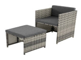 Horrocks 8 Seater Outdoor Dining Set-Grey V264-OTF-503S-LGR