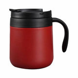 Wide Mouth Water Bottle,Coffee Mug With Handle 12oz Insulated Stainless Coffee Travel Mug Double V1366-AZ2-W-21193